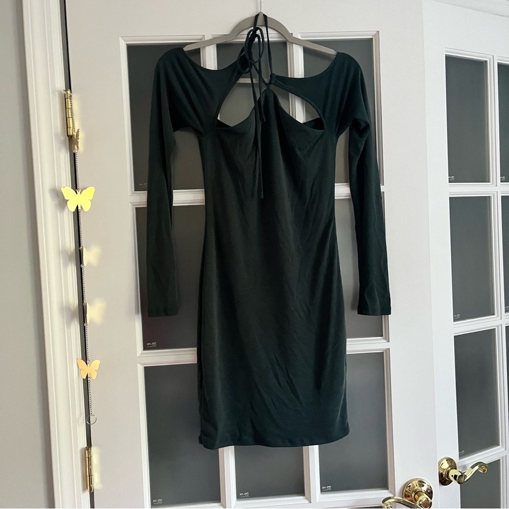 Camila Coelho green Long Sleeve Dress